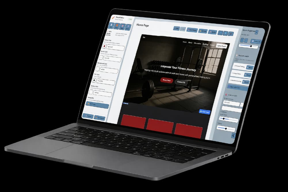 Bookings dashboard for a fitness business